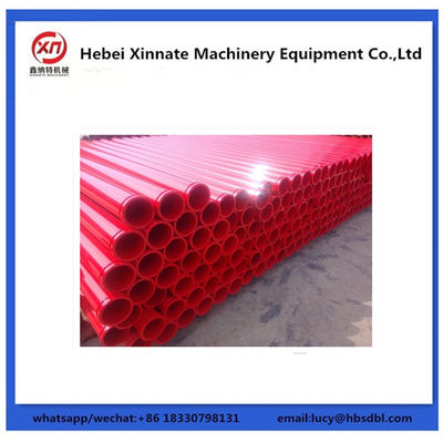 ST52 Seamless Concrete Pump Pipe , DN100 DN125 Concrete Pump Delivery Pipe